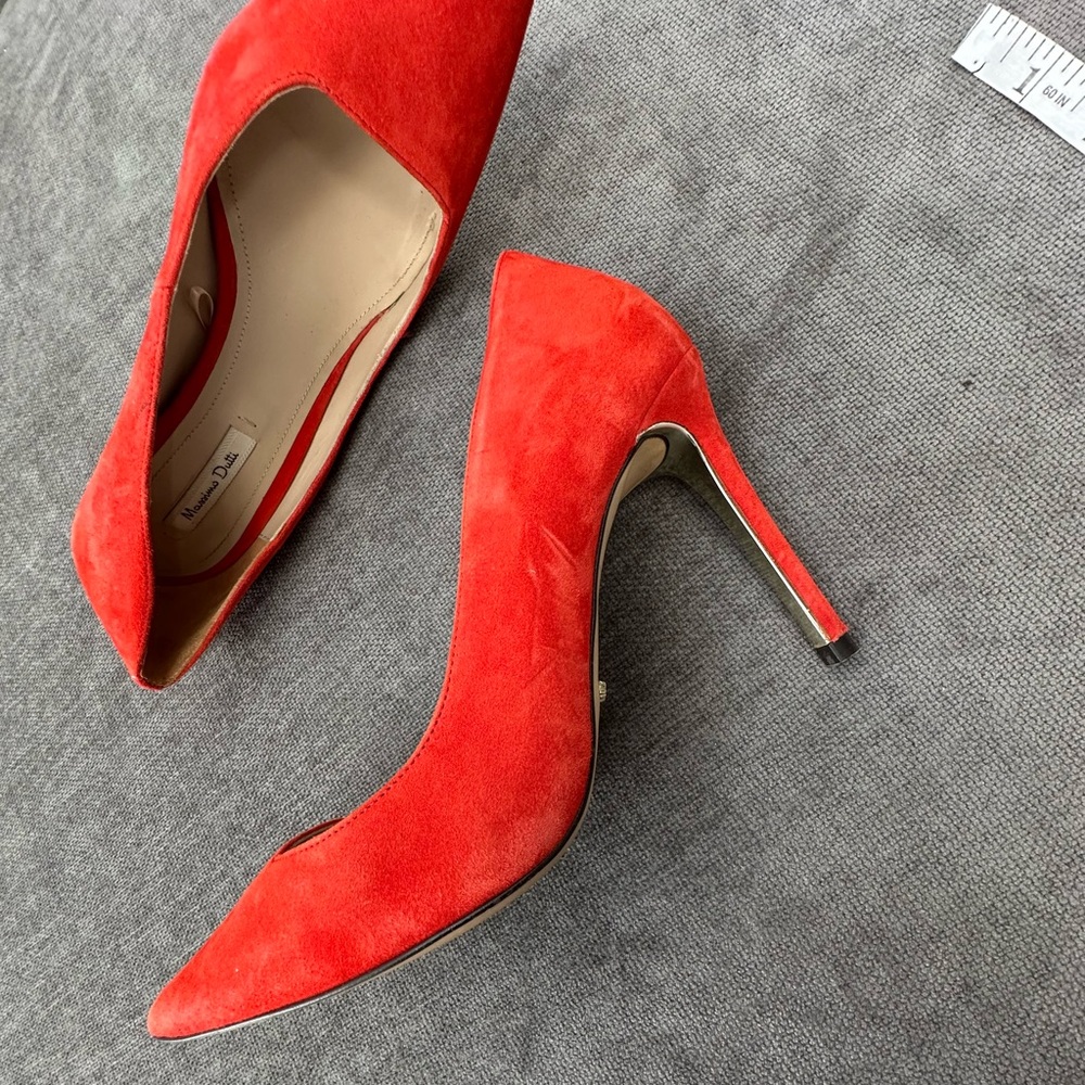 Massimo Dutti Dark Orange Heels